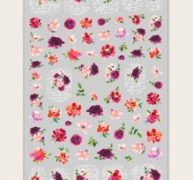 1sheet Flower Pattern Nail Art Sticker