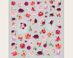 1sheet Flower Pattern Nail Art Sticker