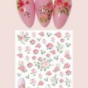 1sheet Flower Pattern Nail Art Sticker