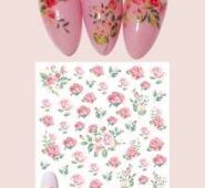 1sheet Flower Pattern Nail Art Sticker