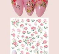 1sheet Flower Pattern Nail Art Sticker