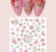 1sheet Flower Pattern Nail Art Sticker