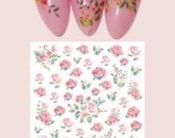 1sheet Flower Pattern Nail Art Sticker