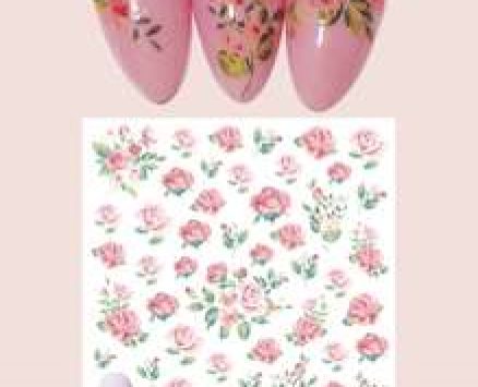 1sheet Flower Pattern Nail Art Sticker