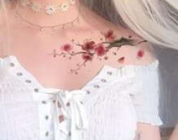 1sheet Flower Pattern Tattoo Sticker