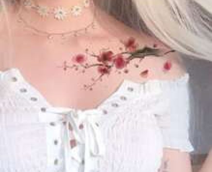 1sheet Flower Pattern Tattoo Sticker