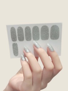 1sheet Glitter Nail Art Sticker