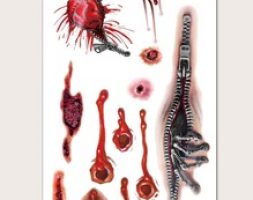 1sheet Halloween Graphic Tattoo Sticker