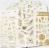 1sheet Hot Stamping Pattern Random Sticker