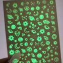 1sheet Luminous Planet Pattern Nail Art Sticker