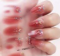 1sheet Moon & Star Print Nail Art Sticker & 1pc Nail File