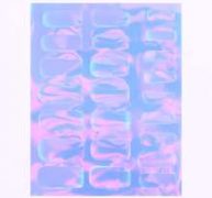 1sheet Rectangle Aurora Nail Art Sticker