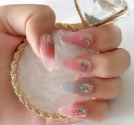 1sheet Rhinestone Decor Nail Sticker