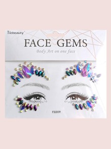 1sheet Rhinestone Eye Tattoo Sticker