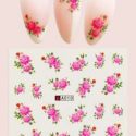 1sheet Rose Pattern Nail Sticker