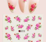 1sheet Rose Pattern Nail Sticker