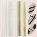 1sheet Striped Nail Art Sticker