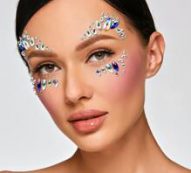 1sheet Water-drop Rhinestone Eye Tattoo Sticker