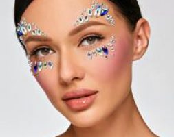 1sheet Water-drop Rhinestone Eye Tattoo Sticker