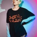 2 In 1 Halloween Graphic Letter Tee