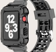 2 In 1 Solid Watchband & Case For iWatch