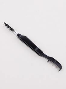 2 In 1 Stainless Steel Eyelash Brush & Eyebrow Brush