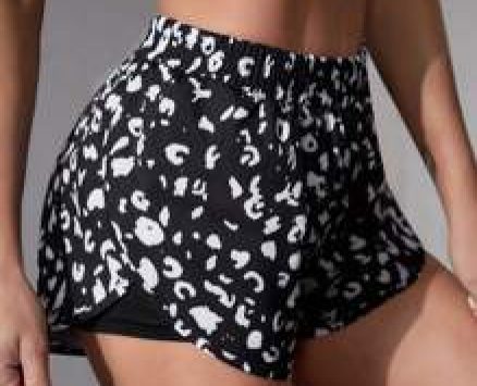 2 In 1 Tulip Hem Athletic Shorts