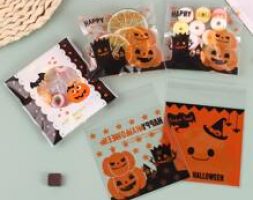 20pcs Halloween Pattern Random Biscuit Bag