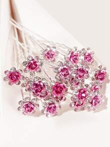 20pcs Rhinestone Decor Hair Pin