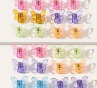 24pcs Butterfly Design Hair Claw