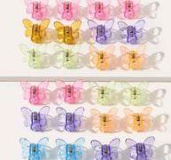 24pcs Butterfly Design Hair Claw