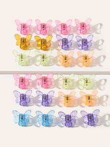 24pcs Butterfly Design Hair Claw