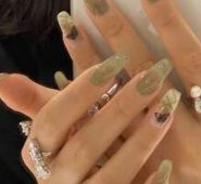 24pcs Butterfly Pattern Fake Nail