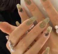 24pcs Butterfly Pattern Fake Nail