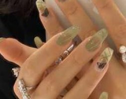 24pcs Butterfly Pattern Fake Nail