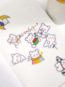 24pcs Cartoon Graphic DIY Sticker