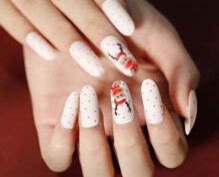24pcs Christmas Fake Nail