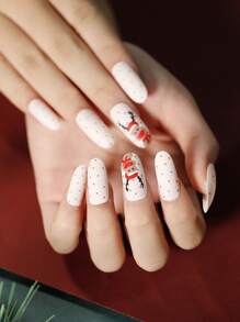 24pcs Christmas Fake Nail