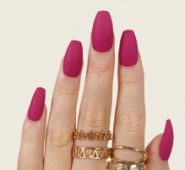 24pcs False Nail & 1pc Nail File & 1sheet Tape