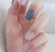 24pcs False Nail & 1sheet Tape & 1pc Nail File