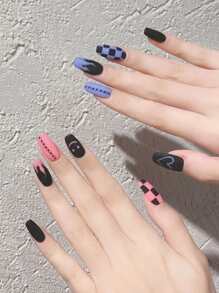 24pcs Geo Fake Nail