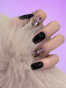 24pcs Glitter Fake Nail