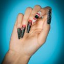 24pcs Halloween Fake Nail