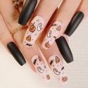 24pcs Halloween Fake Nail