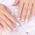 24pcs Kids Cartoon Graphic Fake Nail & 1sheet Tape & 1pc Nail File