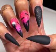 24pcs Magic Pattern Fake Nail