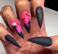 24pcs Magic Pattern Fake Nail