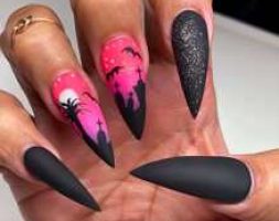 24pcs Magic Pattern Fake Nail