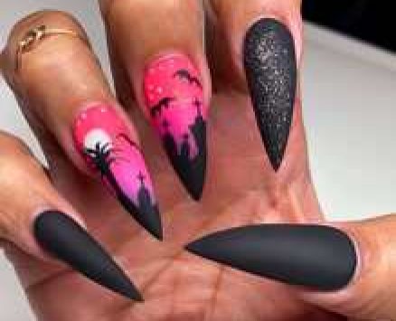 24pcs Magic Pattern Fake Nail