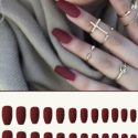 24pcs Matte Fake Nail & 24pcs Tape